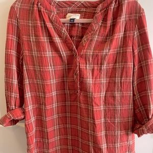 NWOT Universal Thread plaid long sleeve blouse